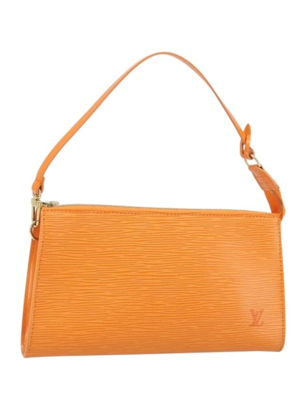 LOUIS VUITTON Epi Pochette Accessoires Pouch Orange Mandarin M5294H